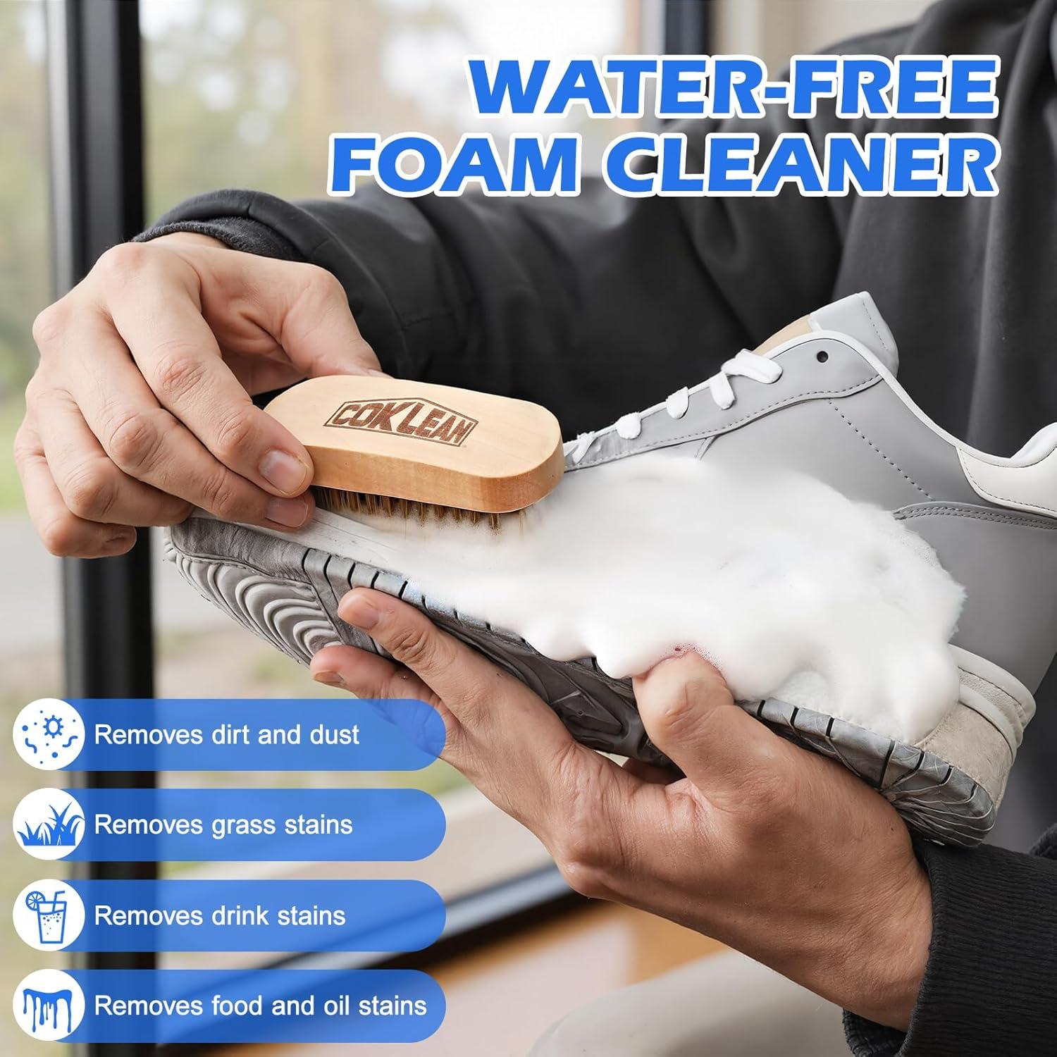 Kit Limpiador de Zapatos de Espuma 3 en 1 - Rápido y Eficaz
