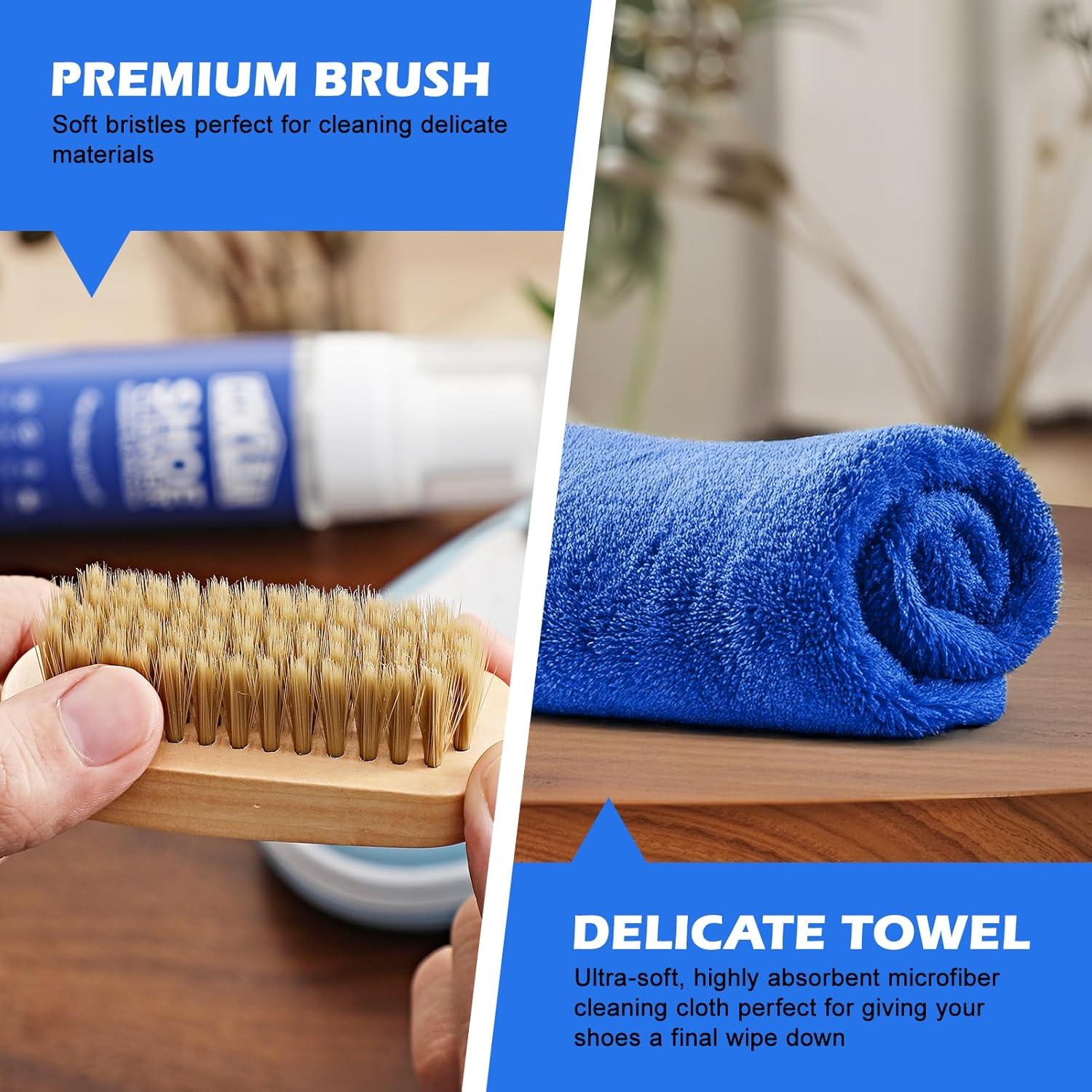 Kit Limpiador de Zapatos de Espuma 3 en 1 - Rápido y Eficaz