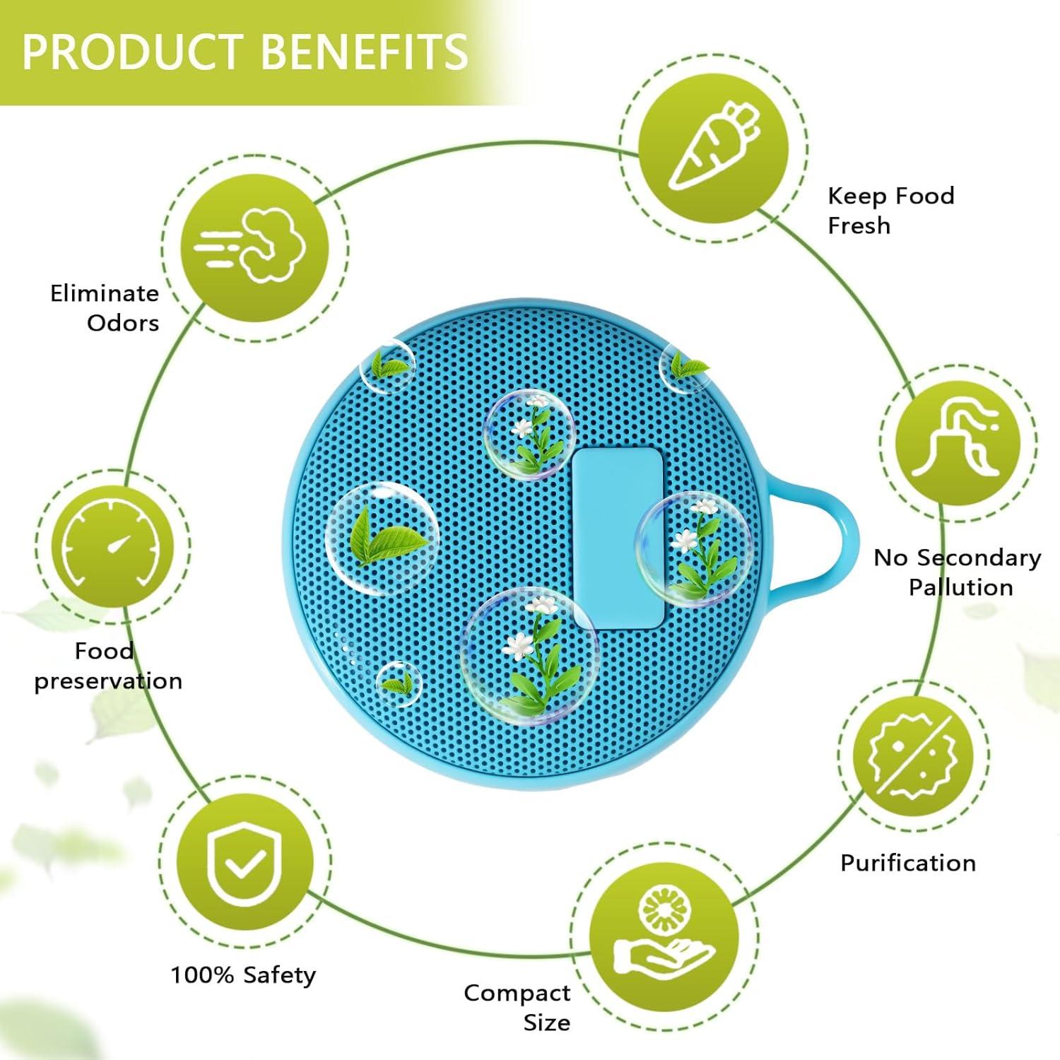 Desodorante de Refrigerador MOVATEK ACT0035-01 Recargable USB
