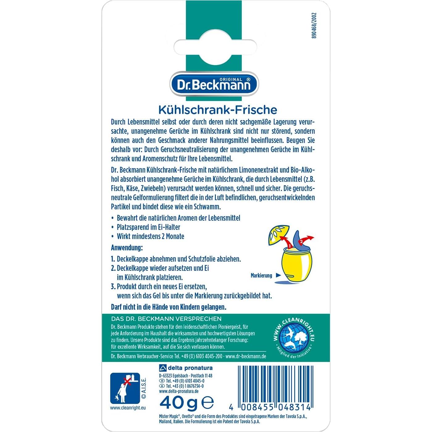 Desodorante de Nevera Dr. Beckmann 40g | Neutraliza Olores