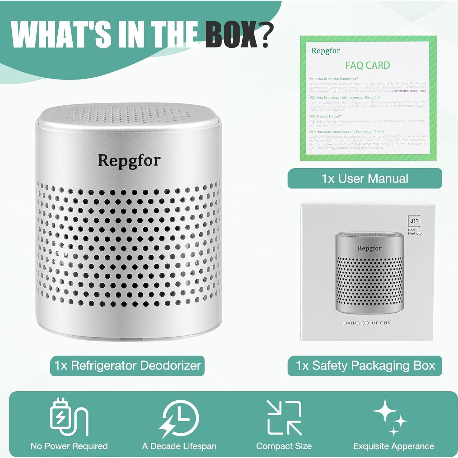 Desodorante de Refrigerador Repgfor Q9 | 10 Años de Duración
