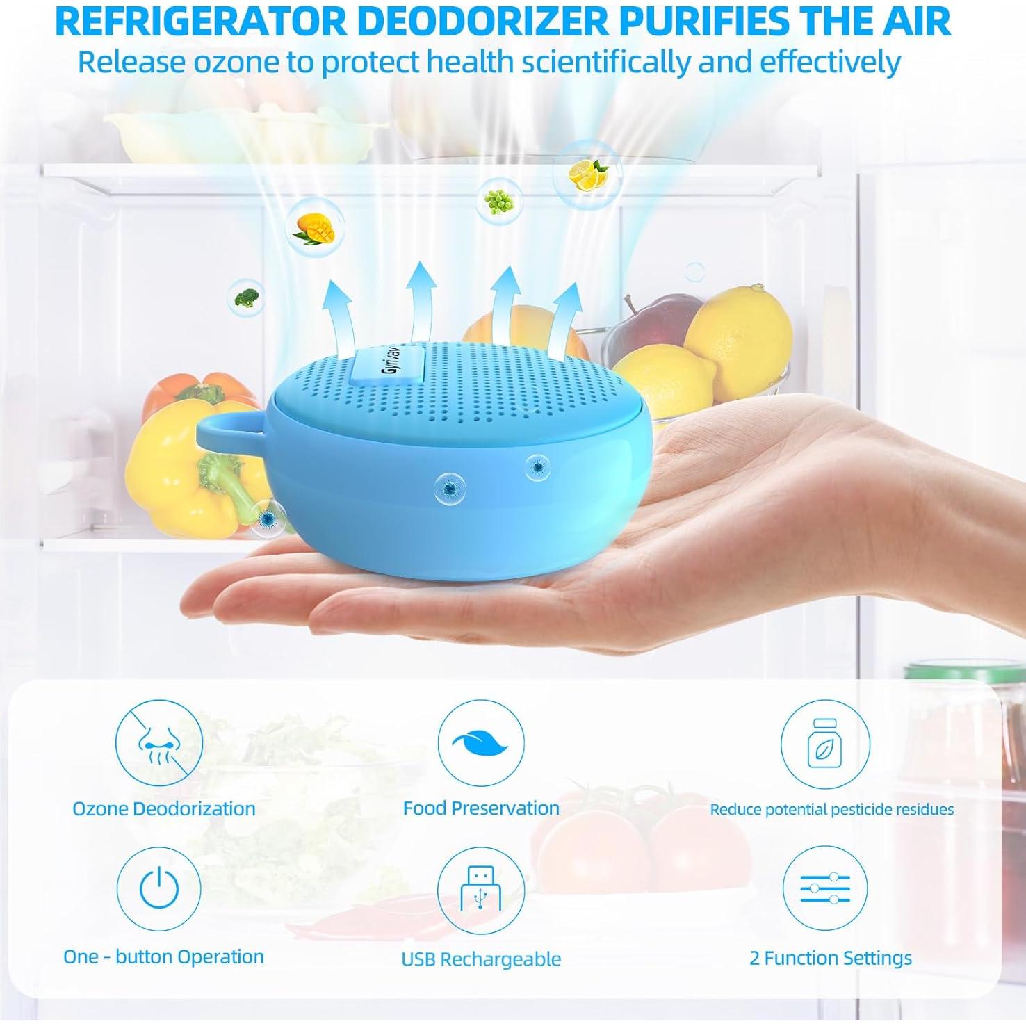 Desodorante Recargable para Refrigerador Gyrivav Azul