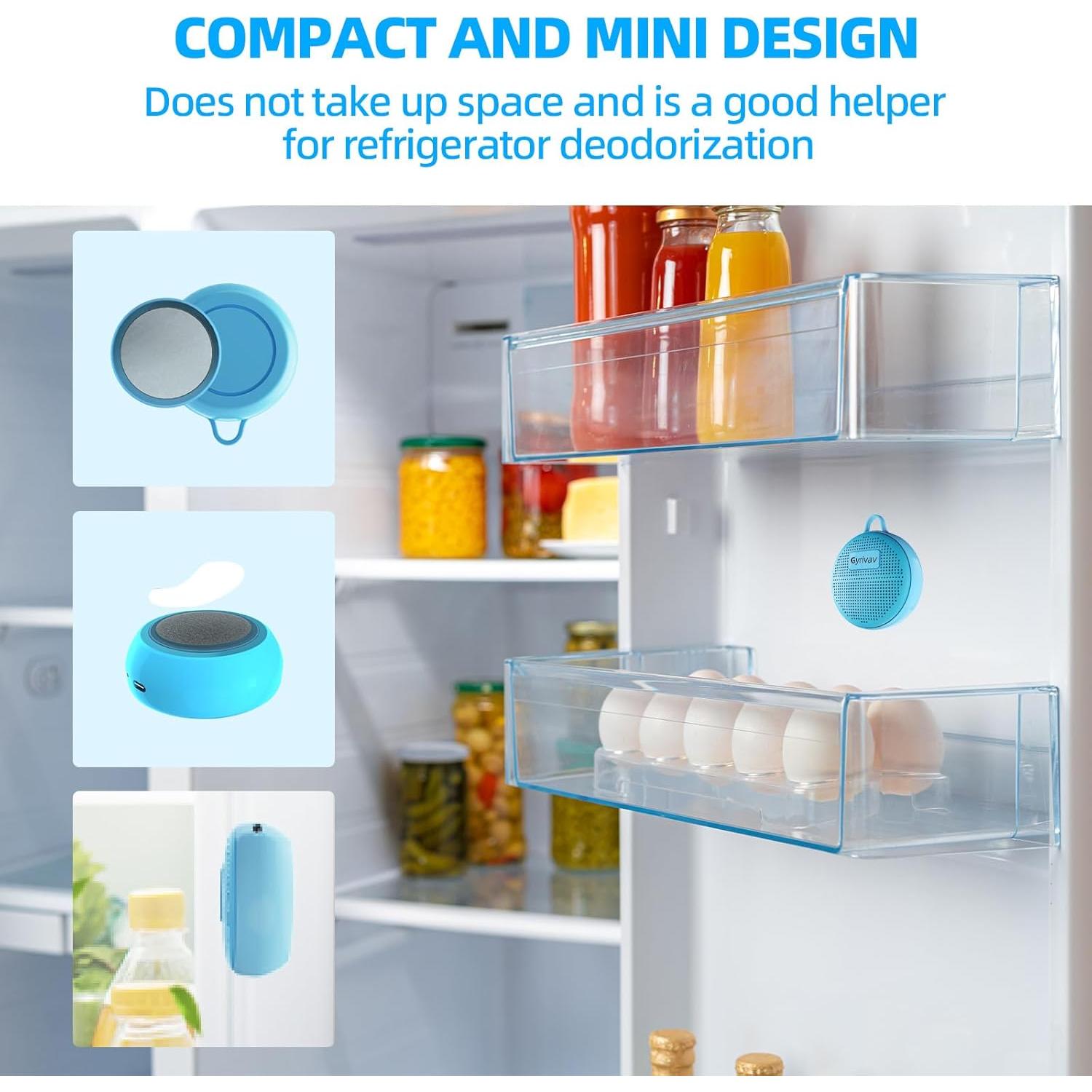 Desodorante Recargable para Refrigerador Gyrivav Azul