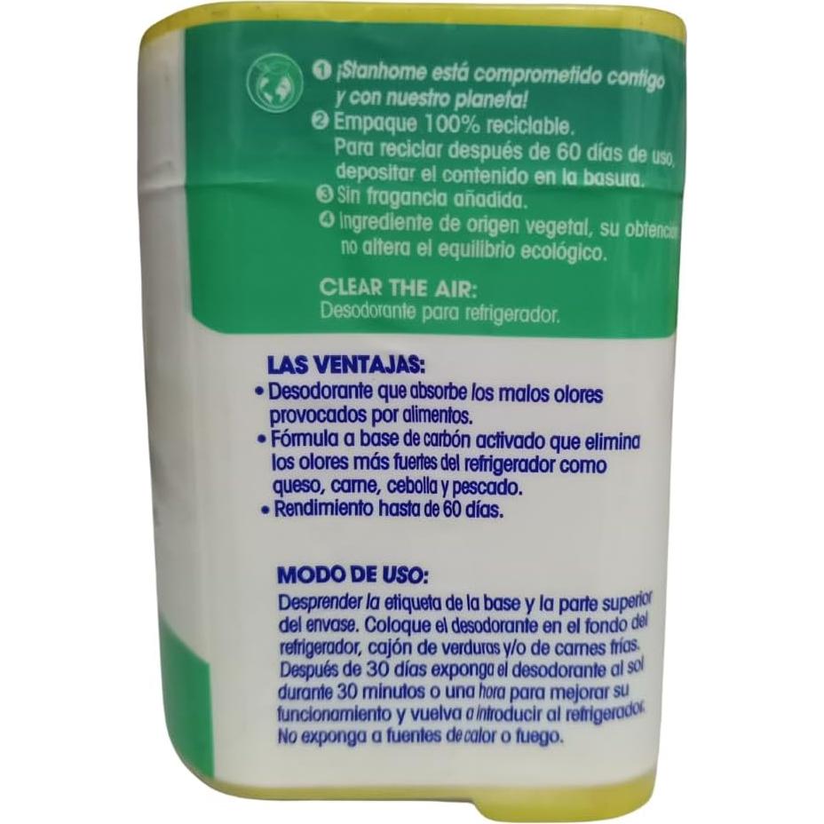 Desodorante para Refrigerador Stanhome 4 Pcs Carbón Activado