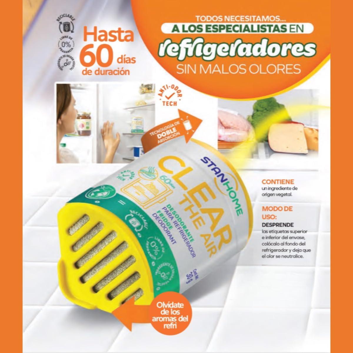 Desodorante para Refrigerador Stanhome 4 Pcs Carbón Activado