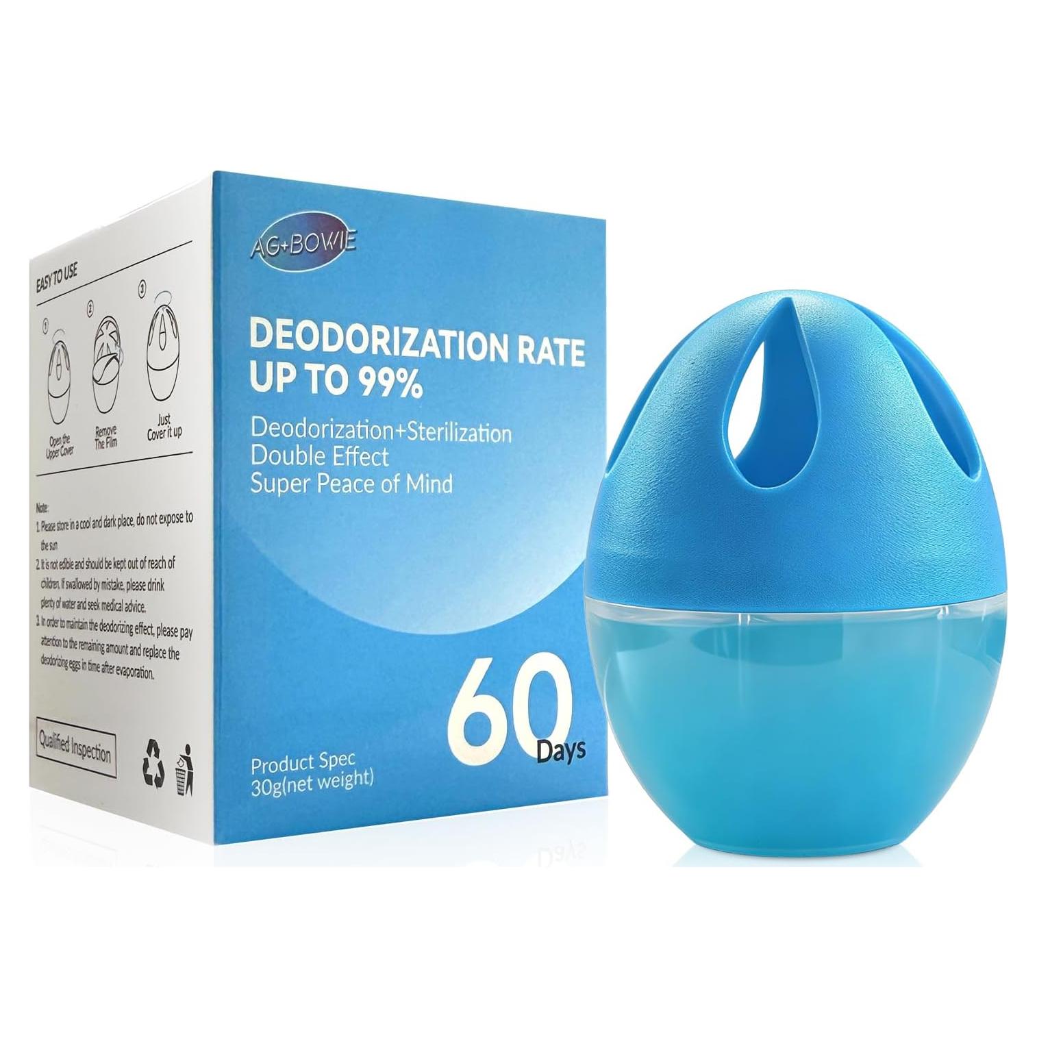 Desodorante Natural para Refrigerador Ag+Bowie - 3 Piezas