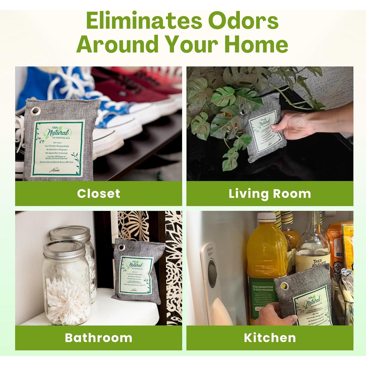Bolsas Purificadoras de Aire Asani con Carbón Activado 4x200g