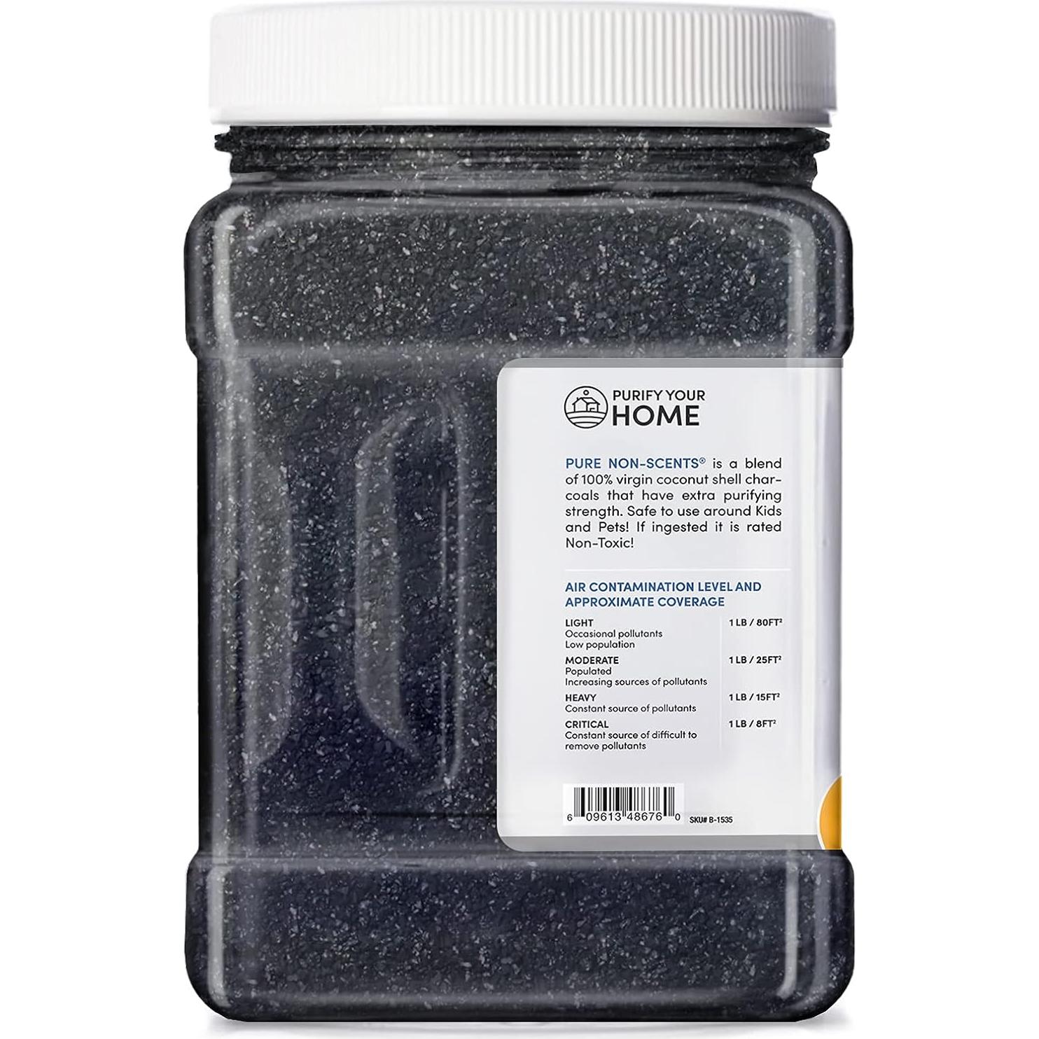 Carbón Activado Granulado Charcoal House 0.91kg - Eliminador de Olores Natural Sin Fragancia