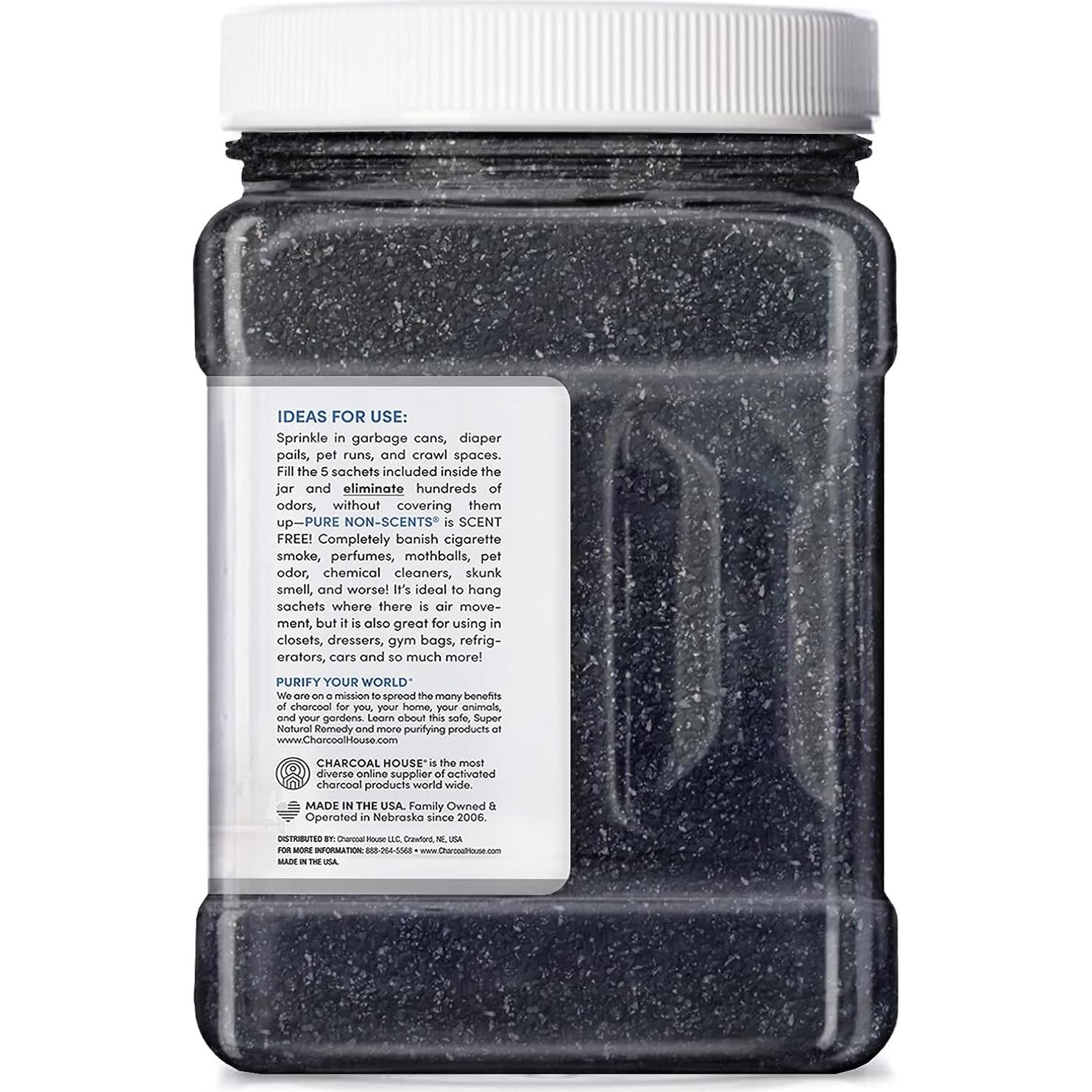 Carbón Activado Granulado Charcoal House 0.91kg - Eliminador de Olores Natural Sin Fragancia