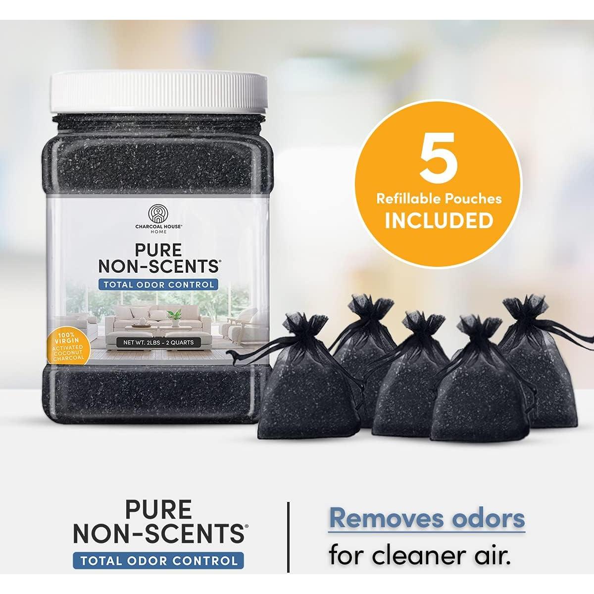 Carbón Activado Granulado Charcoal House 0.91kg - Eliminador de Olores Natural Sin Fragancia