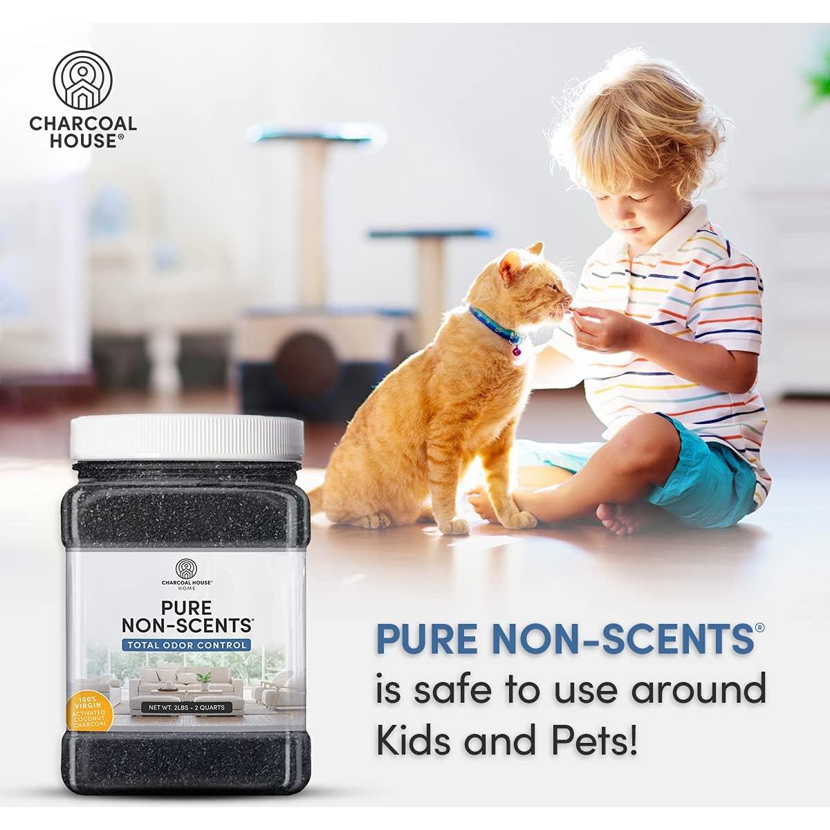 Carbón Activado Granulado Charcoal House 0.91kg - Eliminador de Olores Natural Sin Fragancia