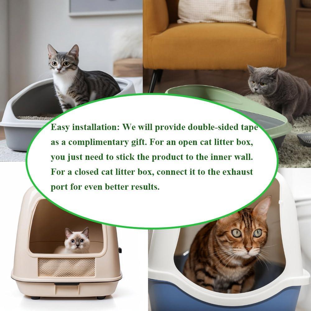 Desodorante de Arena para Gatos HAPHID 10 Años 2-Pack