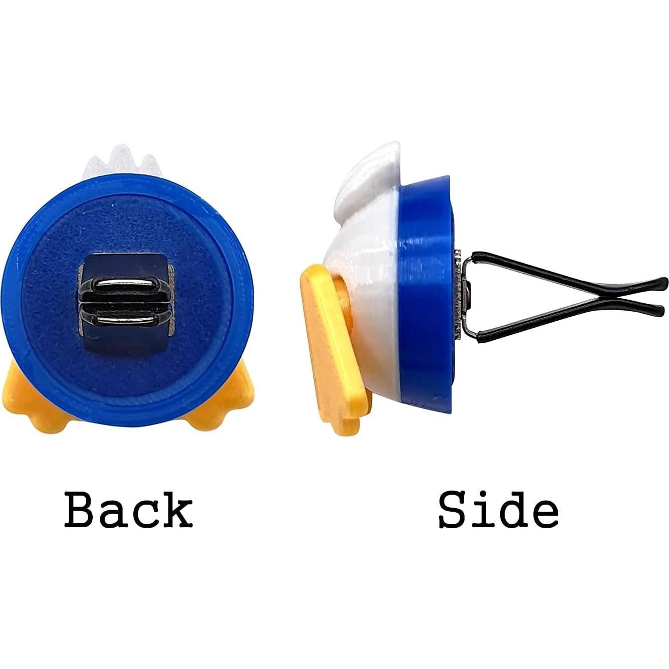 Ambientador 3D OM Pato Azul para Coche - Plástico Eco PLA