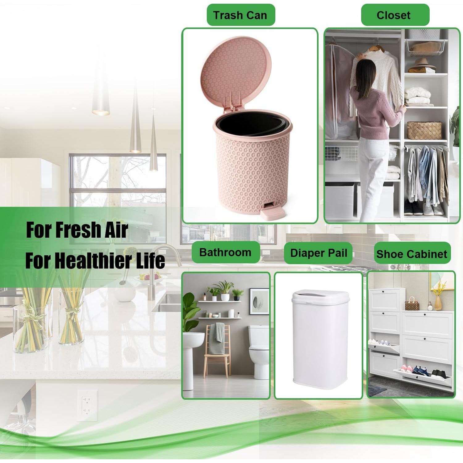 Ambientador Adhesivo EVA&EVE 2 Piezas Carbón Activado Limón y Lavanda