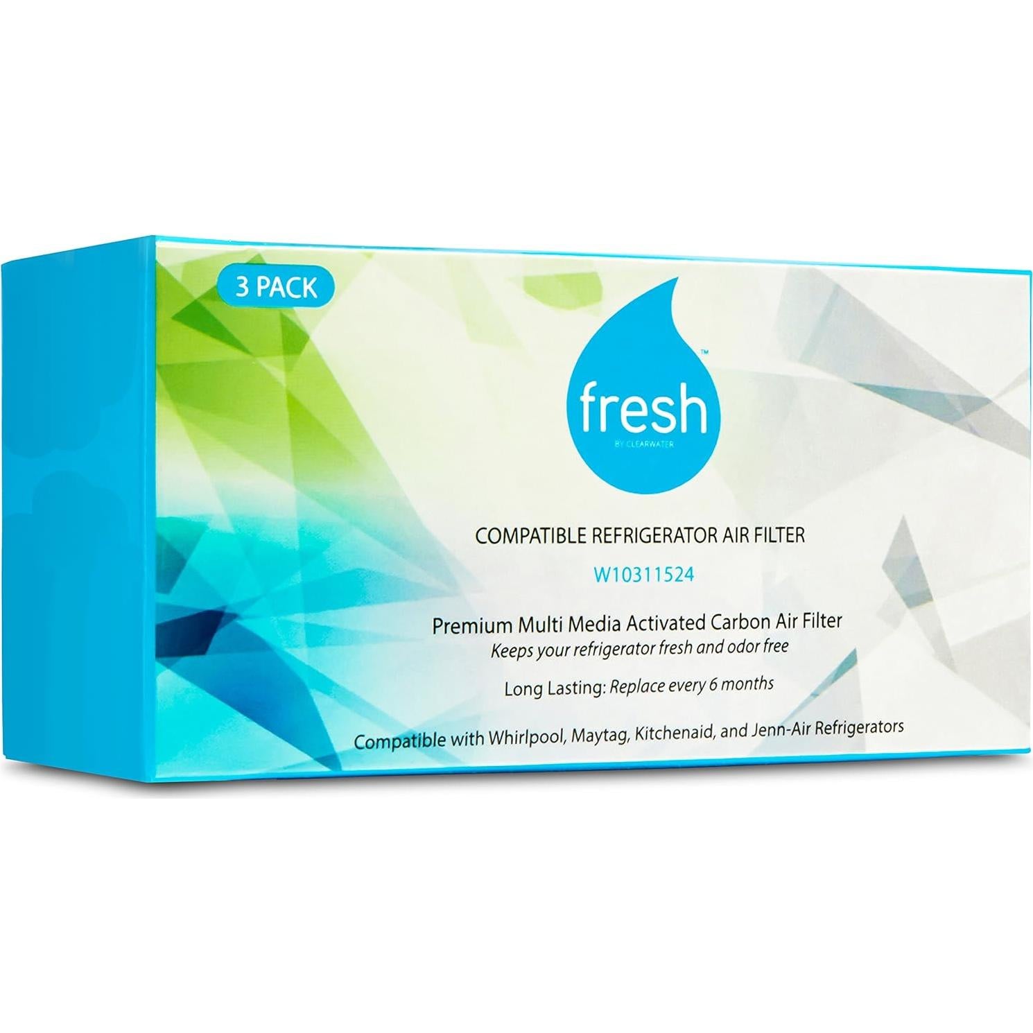 Filtro de Aire Mist W10311524 para Refrigeradores Whirlpool - 3 Unidades