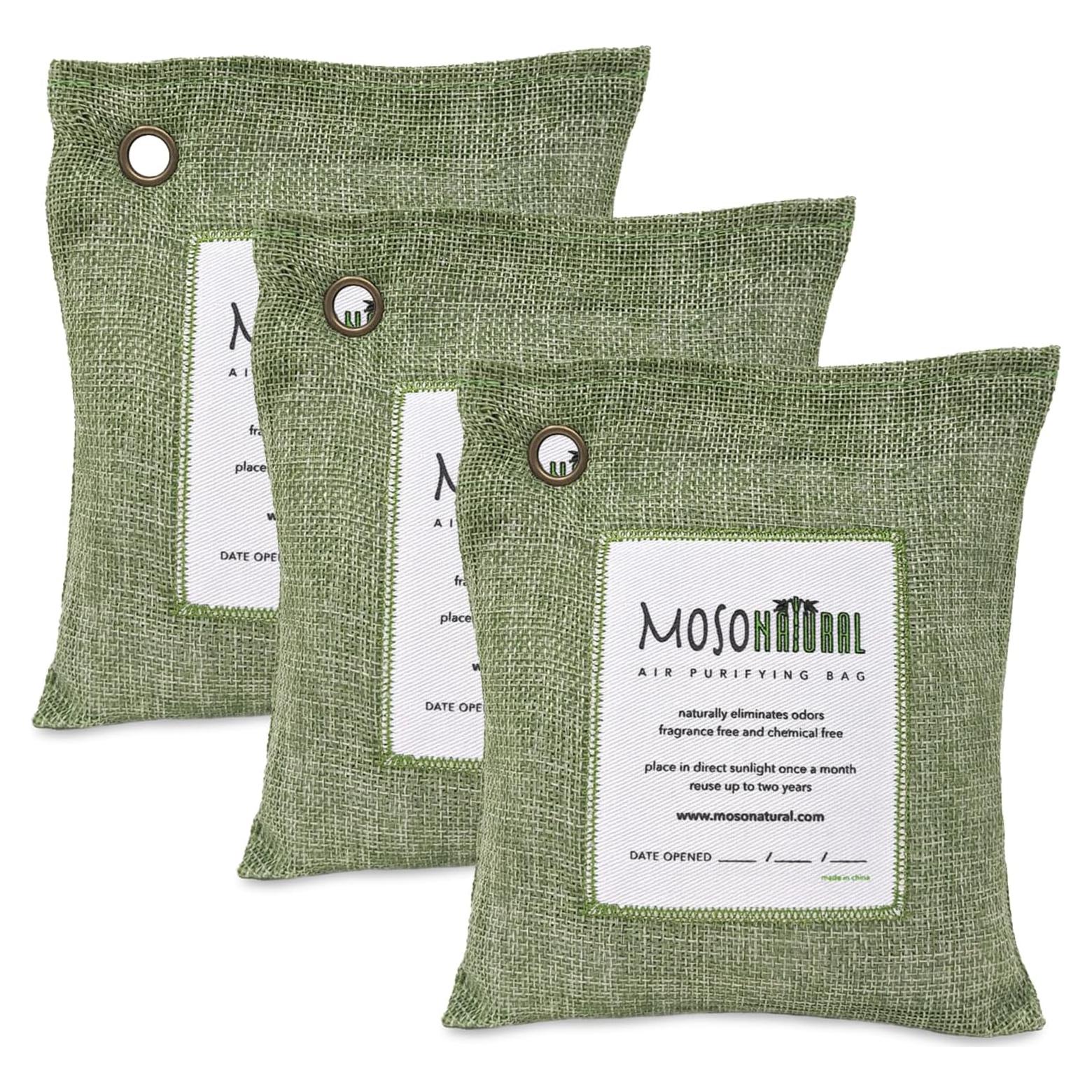 Bolsa Purificadora de Aire Moso Natural 200g (Paquete de 3)