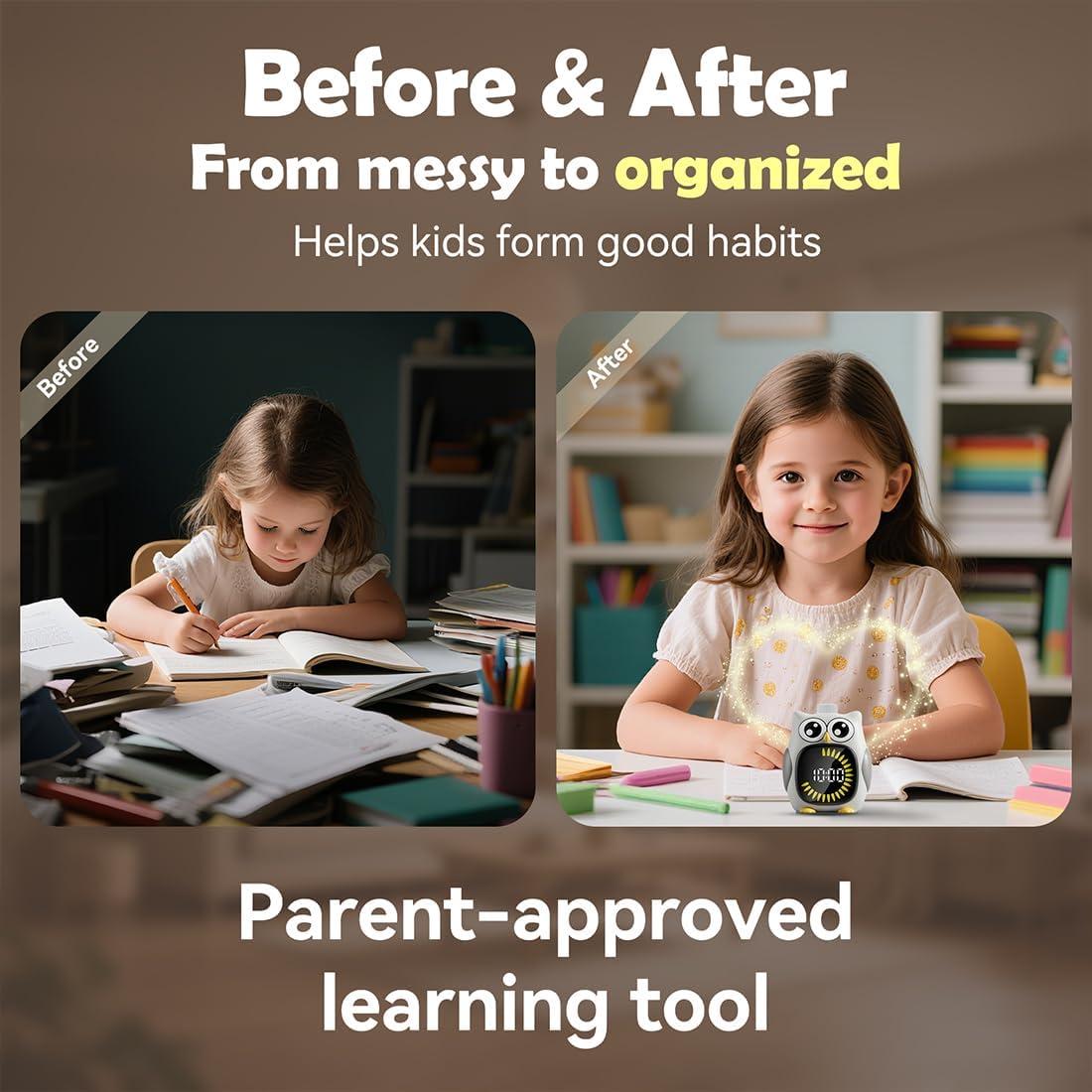 Temporizador Visual MayRoxe para Niños 99 Minutos Gris