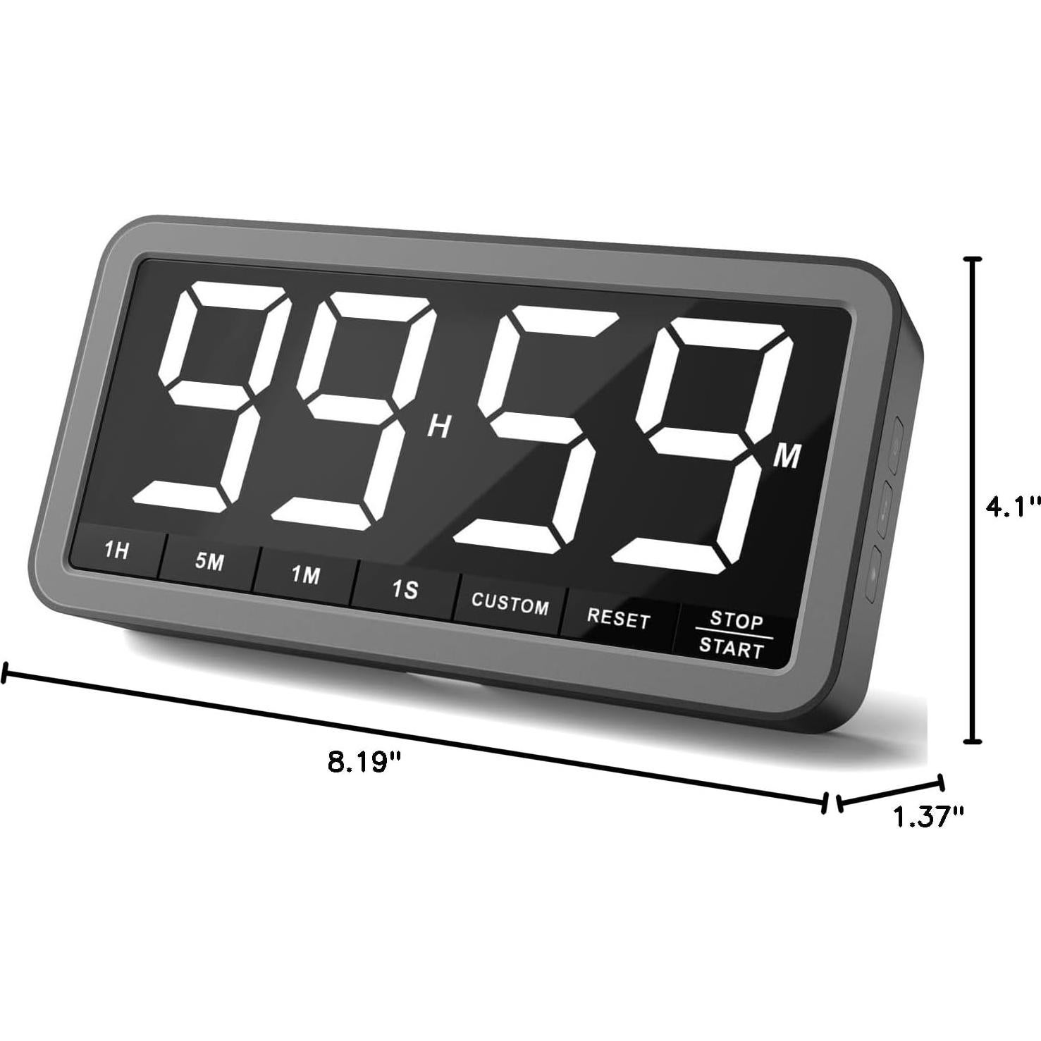 Temporizador Digital VOCOO 7.8" LED Magnético 4 Alarmas