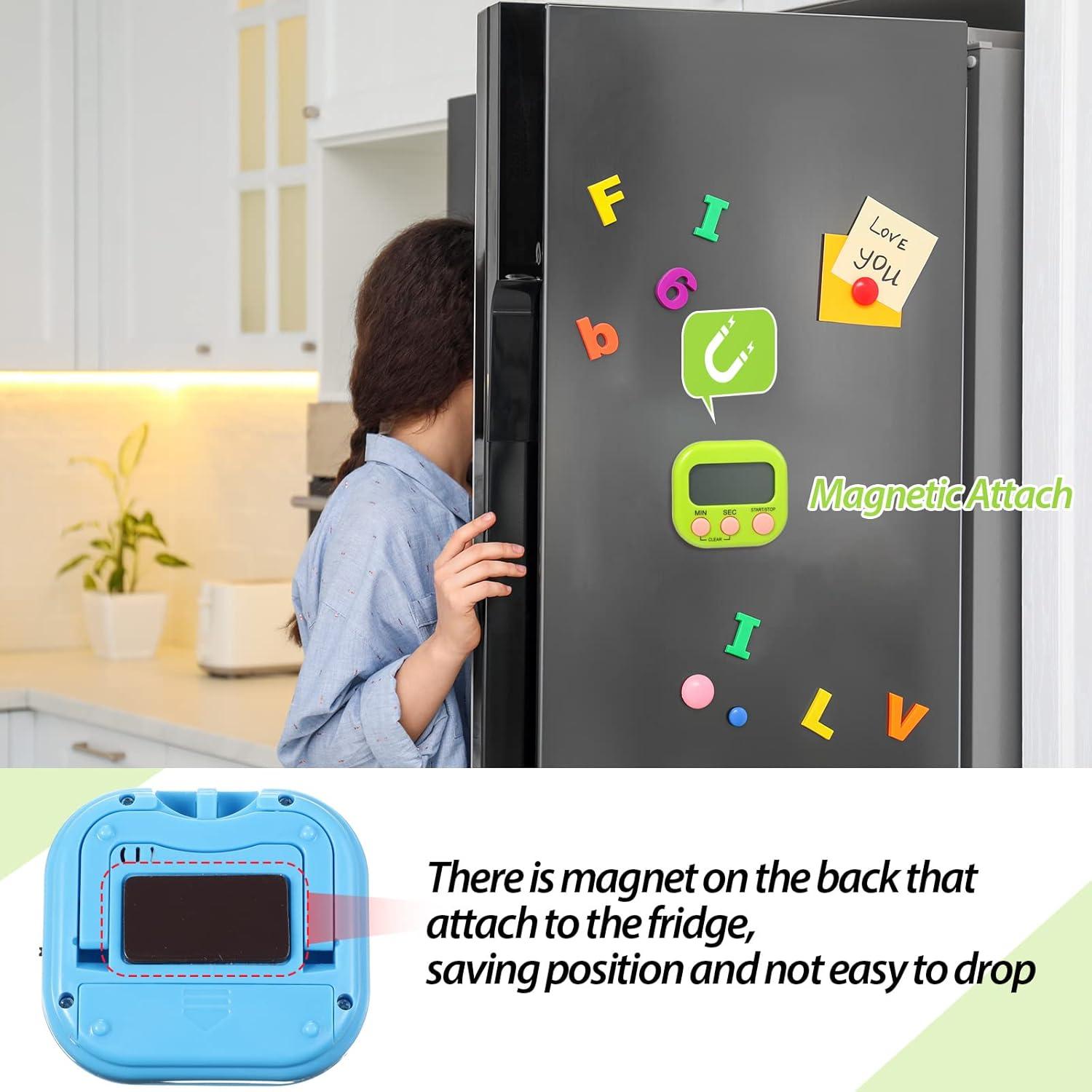 Temporizadores Digitales de Cocina Weewooday 24 Pcs Azul Verde