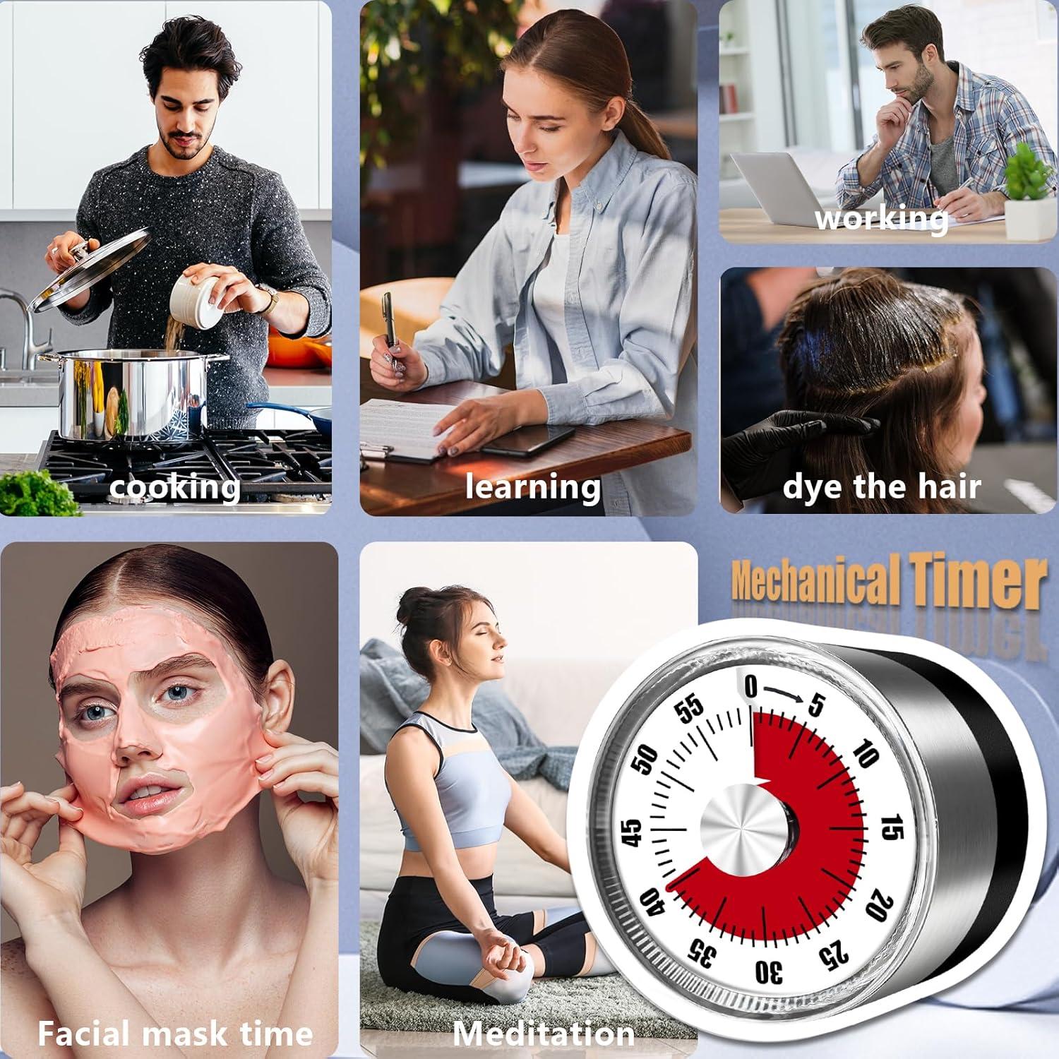 Temporizador de Cocina Mecánico Accoglie Blanco 0-60 Minutos