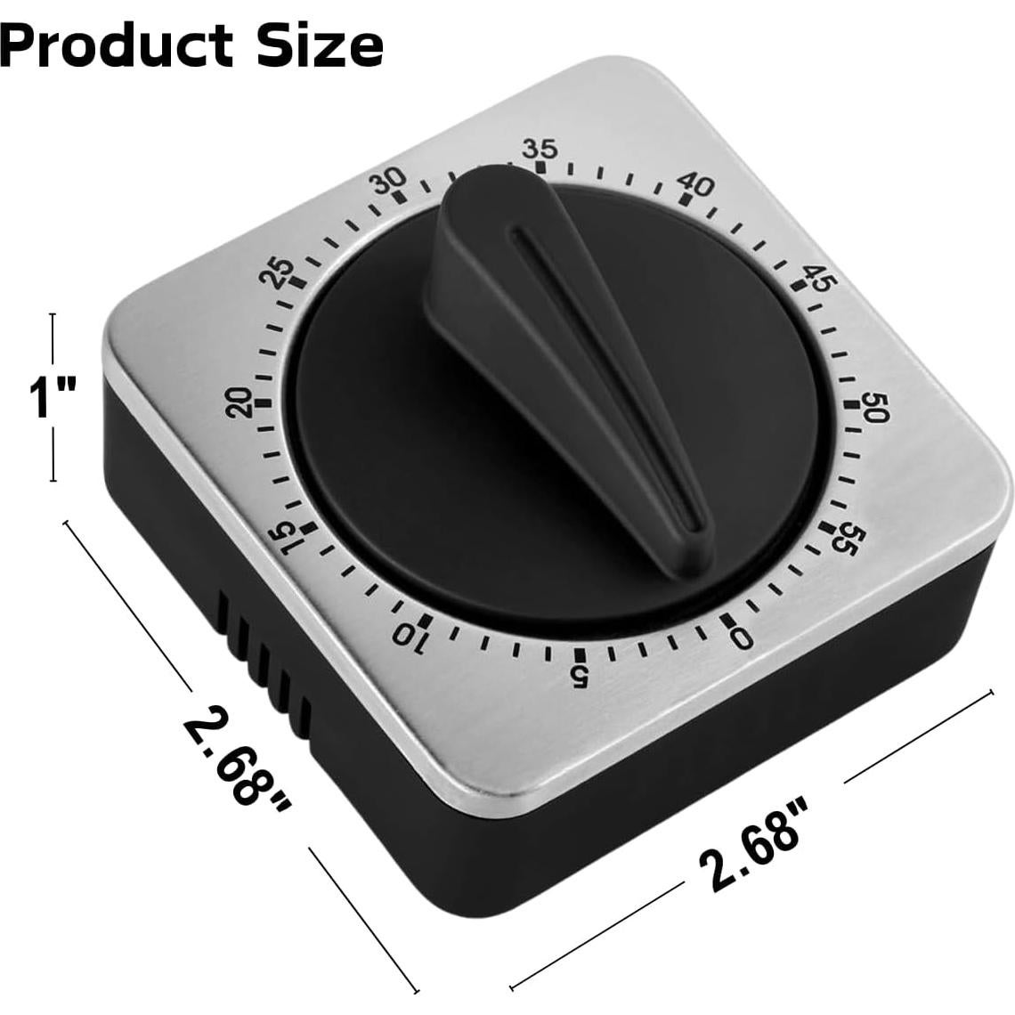 Temporizador de Cocina Searon Magnético 60 Minutos Acero Inoxidable