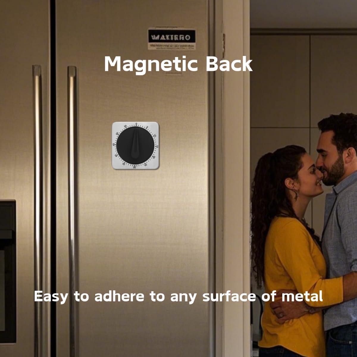 Temporizador de Cocina Searon Magnético 60 Minutos Acero Inoxidable