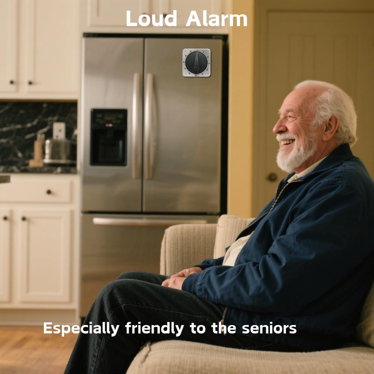 Temporizador de Cocina Searon Magnético 60 Minutos Acero Inoxidable