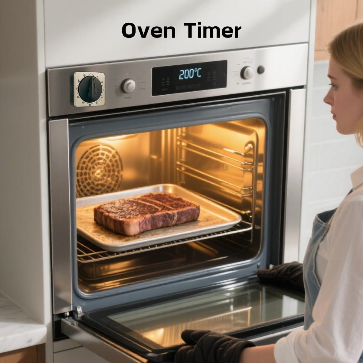 Temporizador de Cocina Searon Magnético 60 Minutos Acero Inoxidable