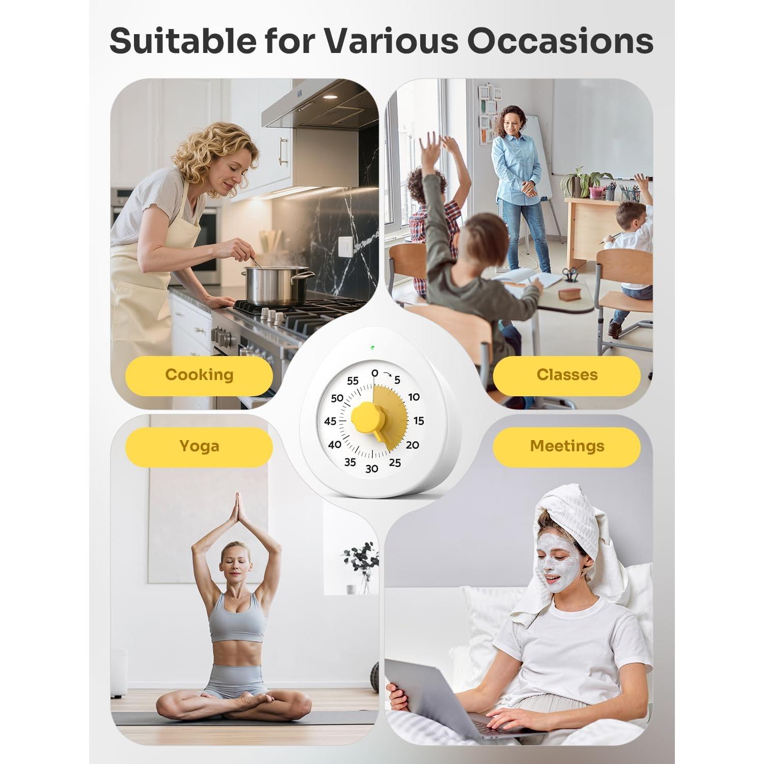 Temporizador Visual LIORQUE para Niños 60 Minutos Silencioso