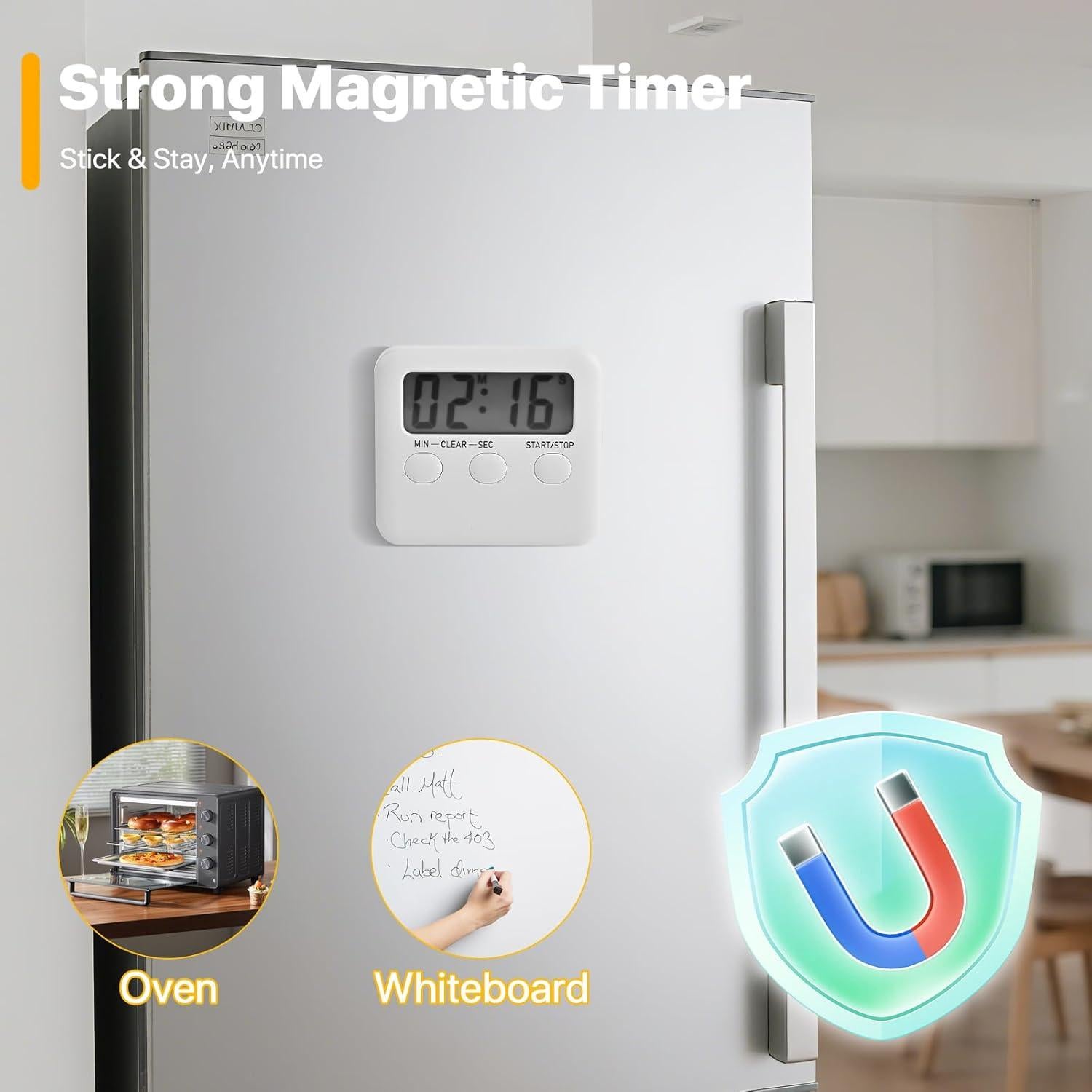 Paquete de 2 Temporizadores Digitales NEXHC con Pantalla LCD