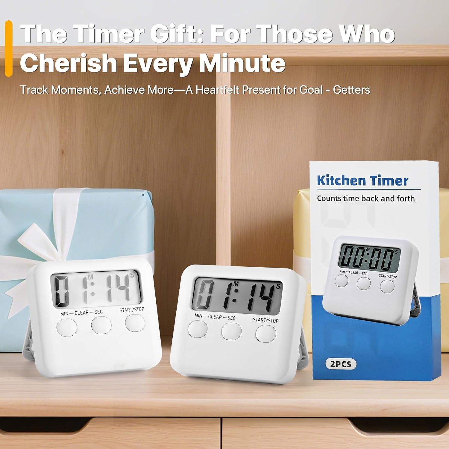 Paquete de 2 Temporizadores Digitales NEXHC con Pantalla LCD