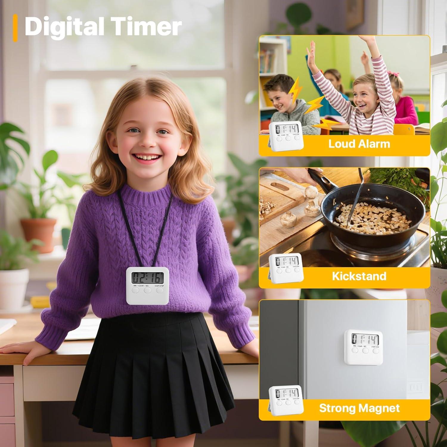 Paquete de 2 Temporizadores Digitales NEXHC con Pantalla LCD