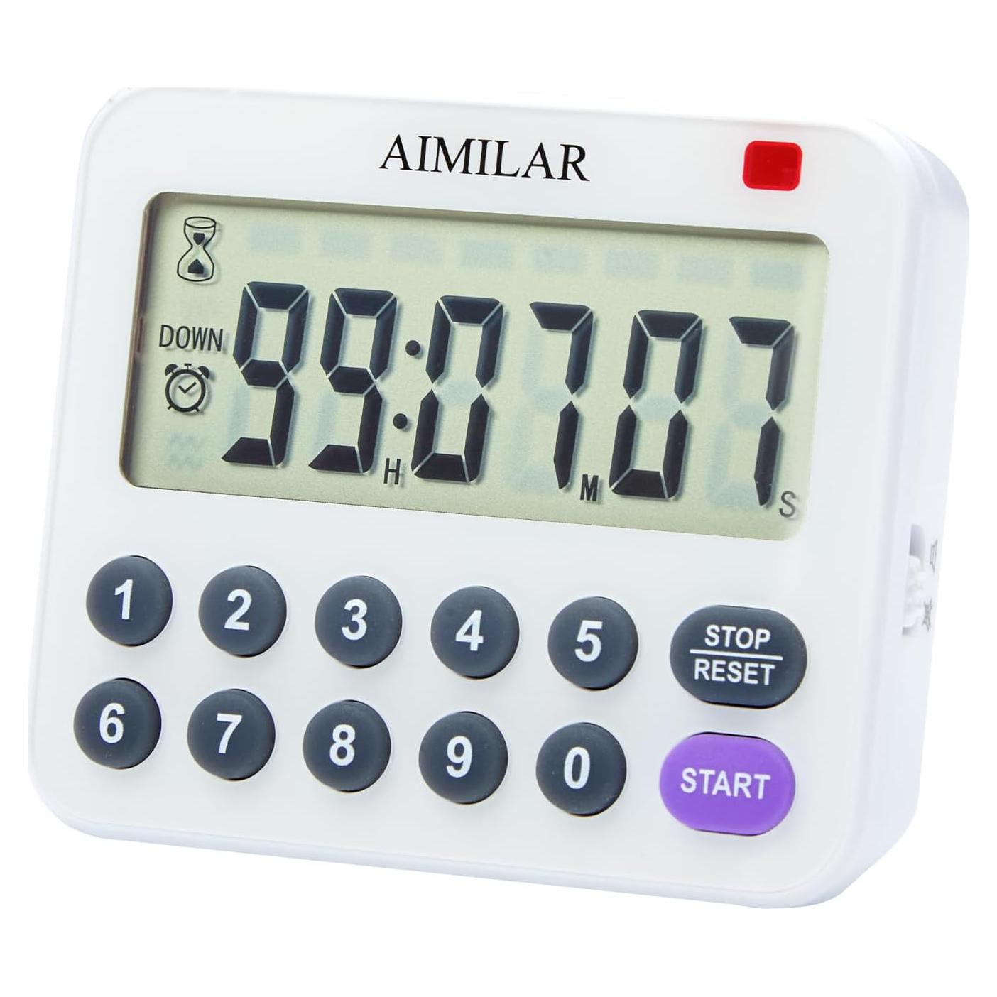 Temporizador de Cocina Digital AIMILAR con Alarma Fuerte y Teclado
