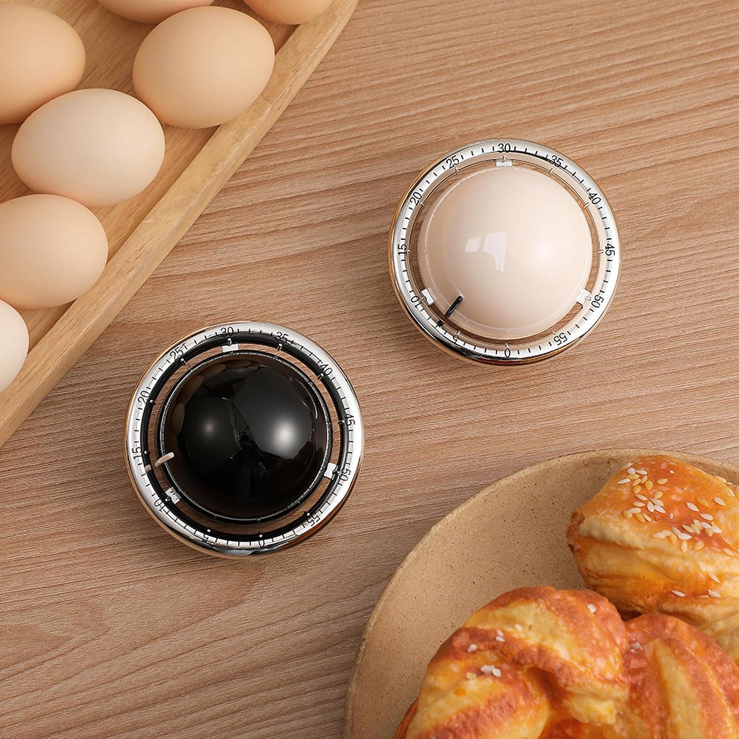 Temporizador de Cocina Mecánico LingLance 60 Minutos Magnético Negro