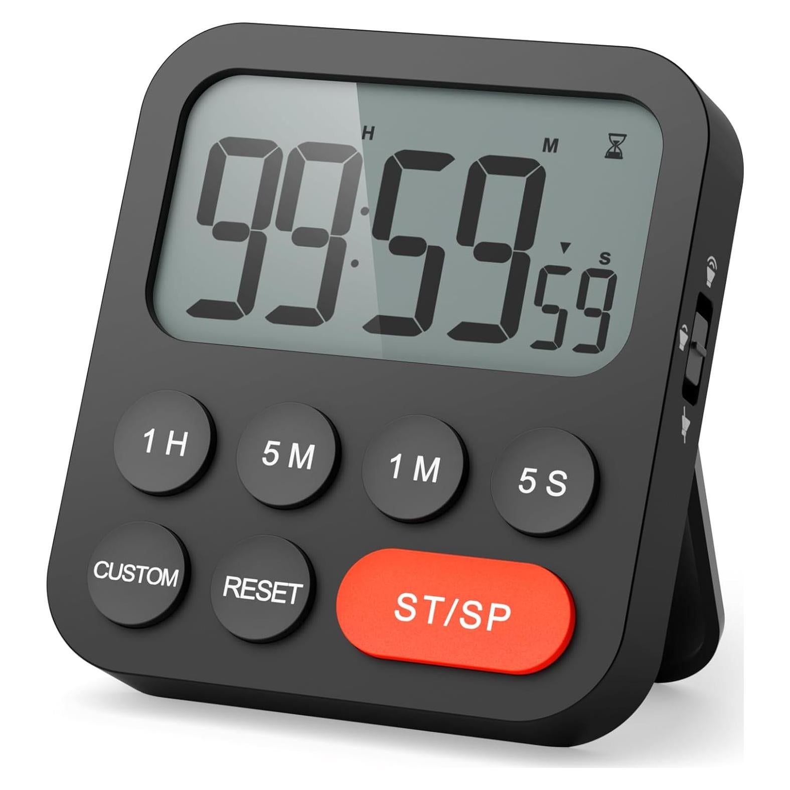 Temporizador Digital LIORQUE con Alarma Fuerte y Pantalla Grande