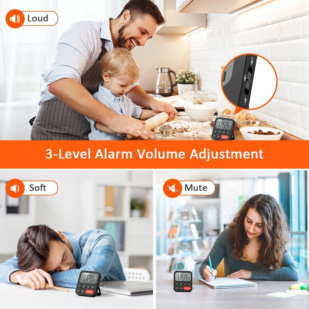 Temporizador Digital LIORQUE con Alarma Fuerte y Pantalla Grande