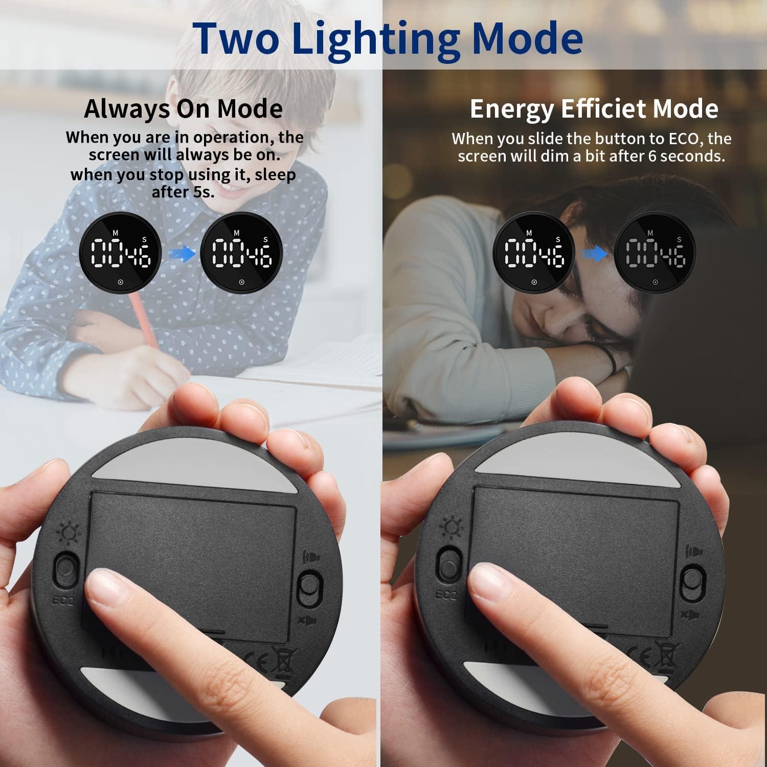 Temporizador de Cocina Magnético DALSHABET 3" LED Ajustable