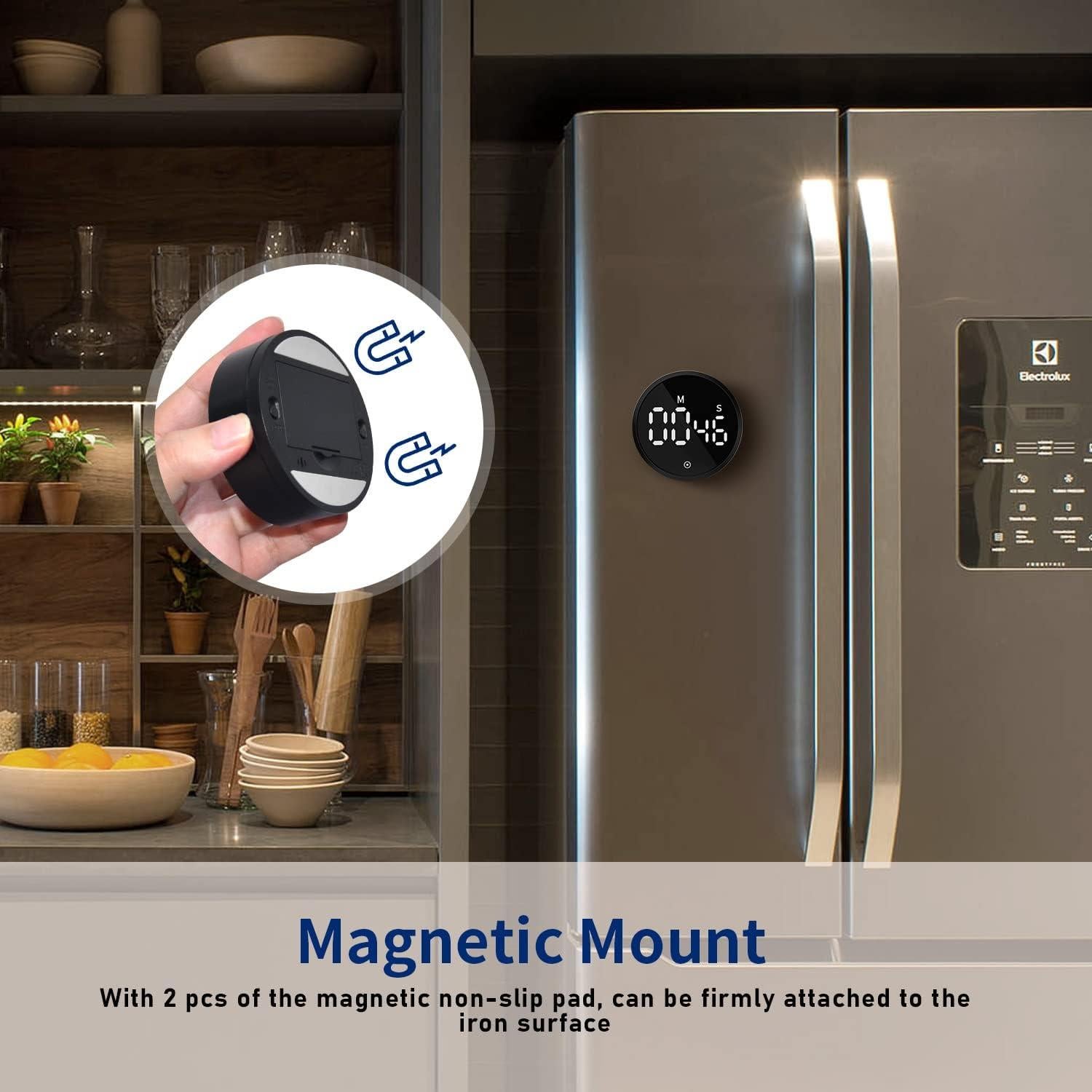 Temporizador de Cocina Magnético DALSHABET 3" LED Ajustable