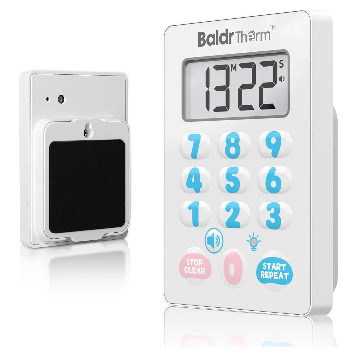 Temporizador Digital BaldrTherm Magnético Impermeable Rosa