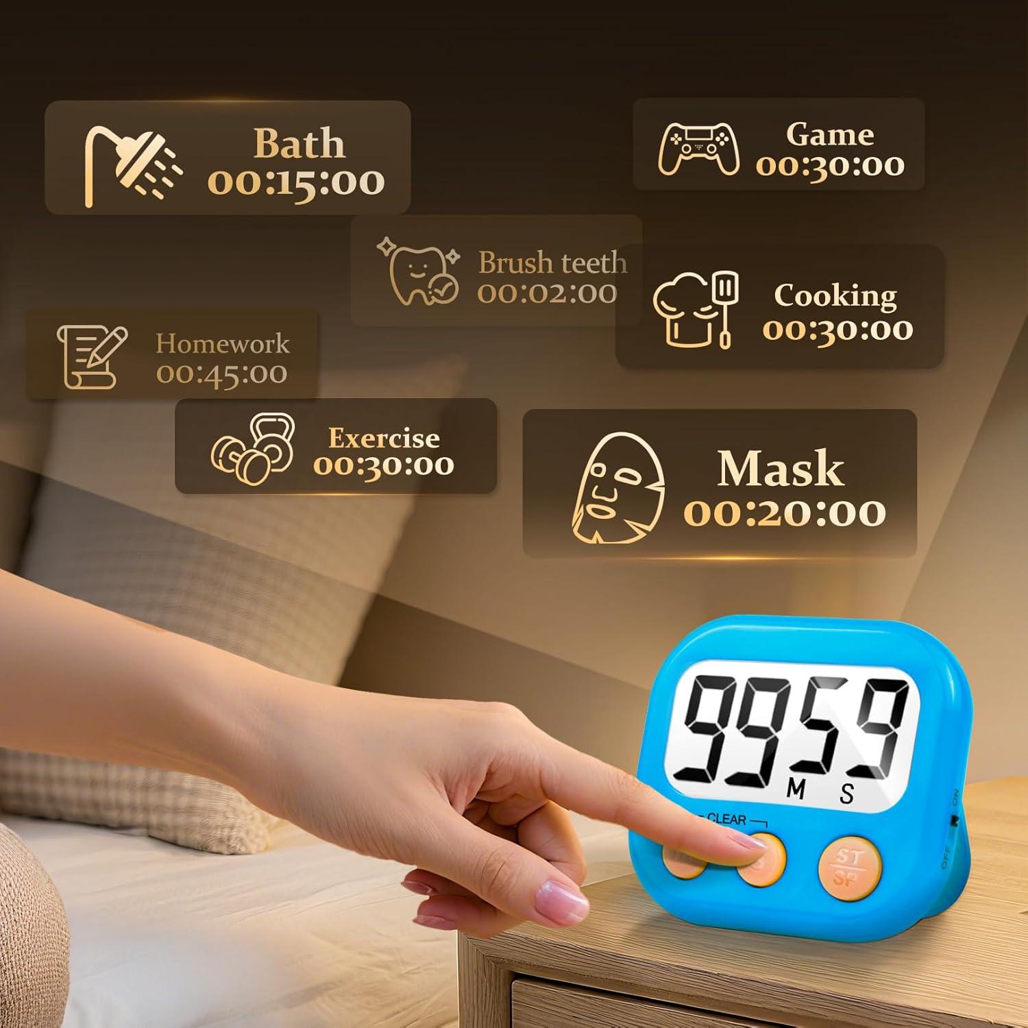 Temporizadores de Cocina Digitales VOULOIR - Paquete de 6