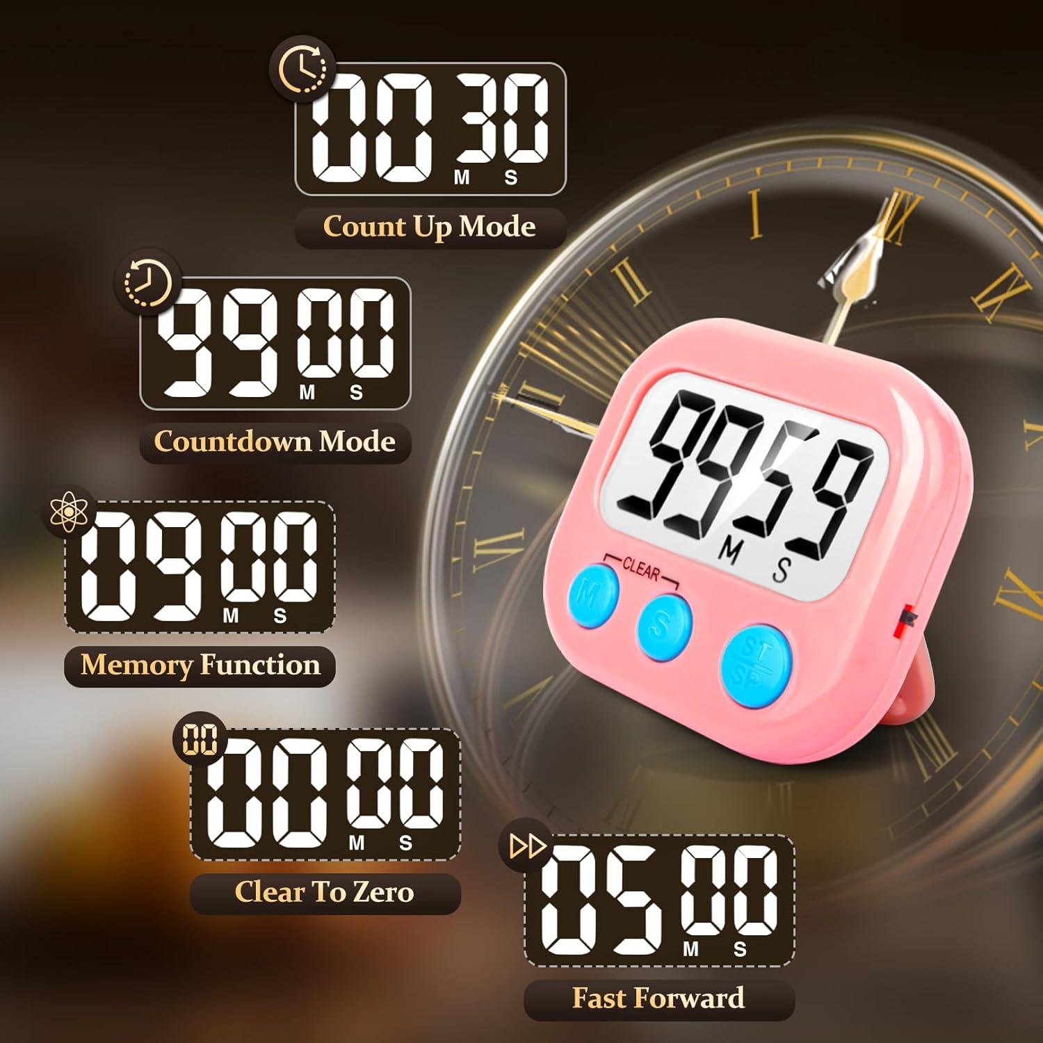 Temporizadores de Cocina Digitales VOULOIR - Paquete de 6