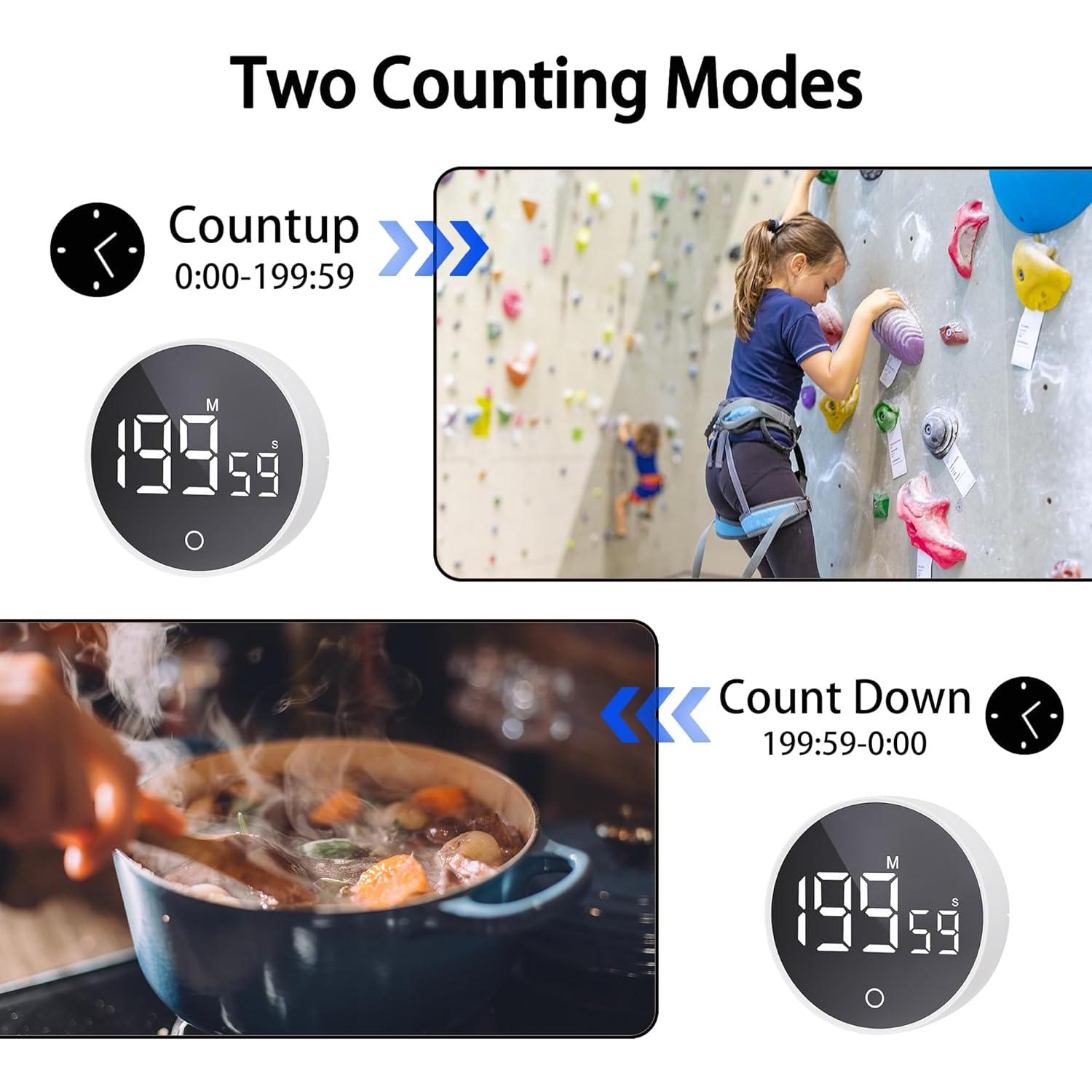 Temporizador de Cocina Digital RZASL Magnético 200 Minutos