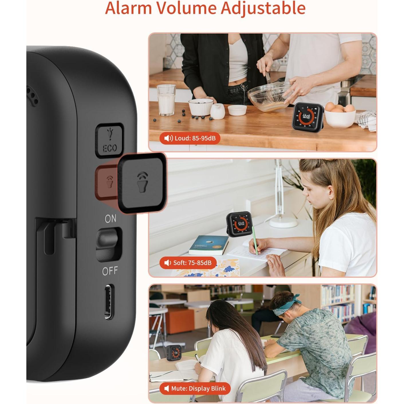 Temporizador Digital MeesMeek 11H59M Pantalla Grande Recargable