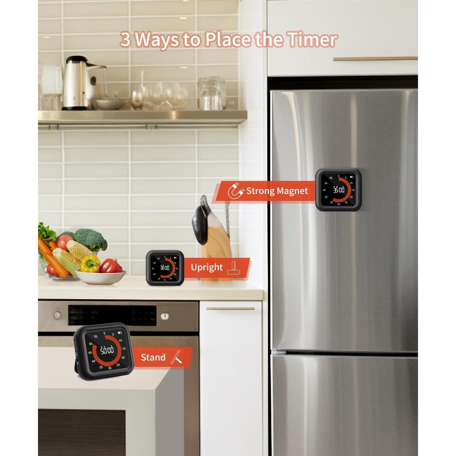 Temporizador Digital MeesMeek 11H59M Pantalla Grande Recargable