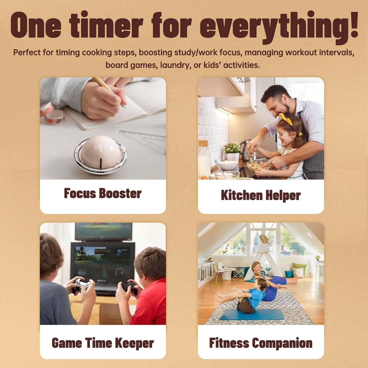 Temporizador Mecánico Planetario Jovrain Sin Baterías 59 Min