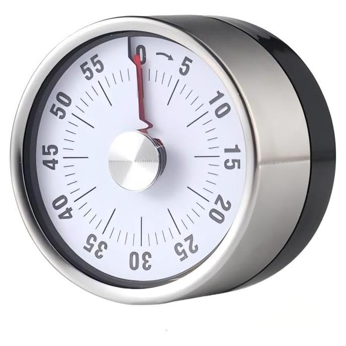 Temporizador mecánico CYFaiLiQ de cocina acero inoxidable 72dB