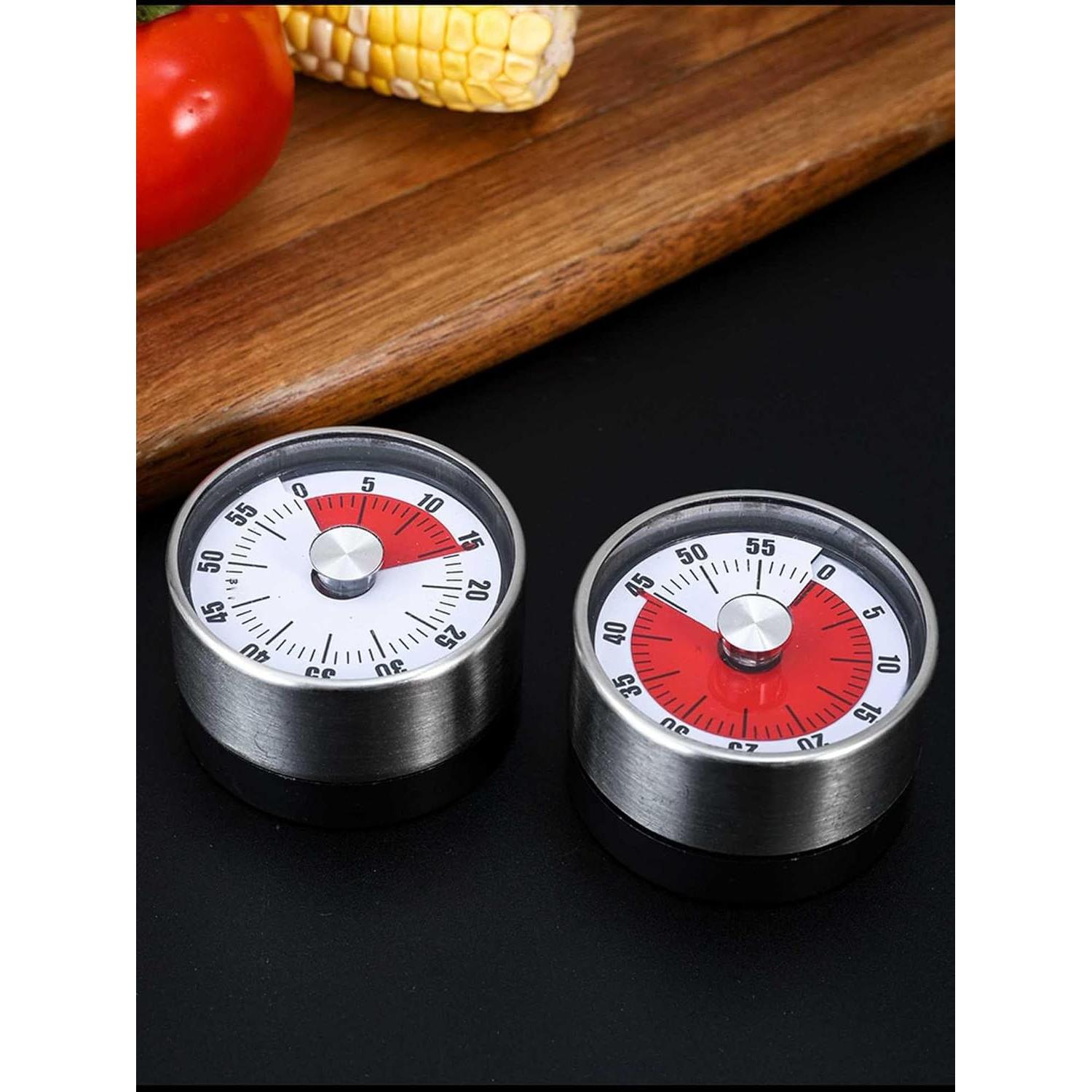 Temporizador mecánico CYFaiLiQ de cocina acero inoxidable 72dB