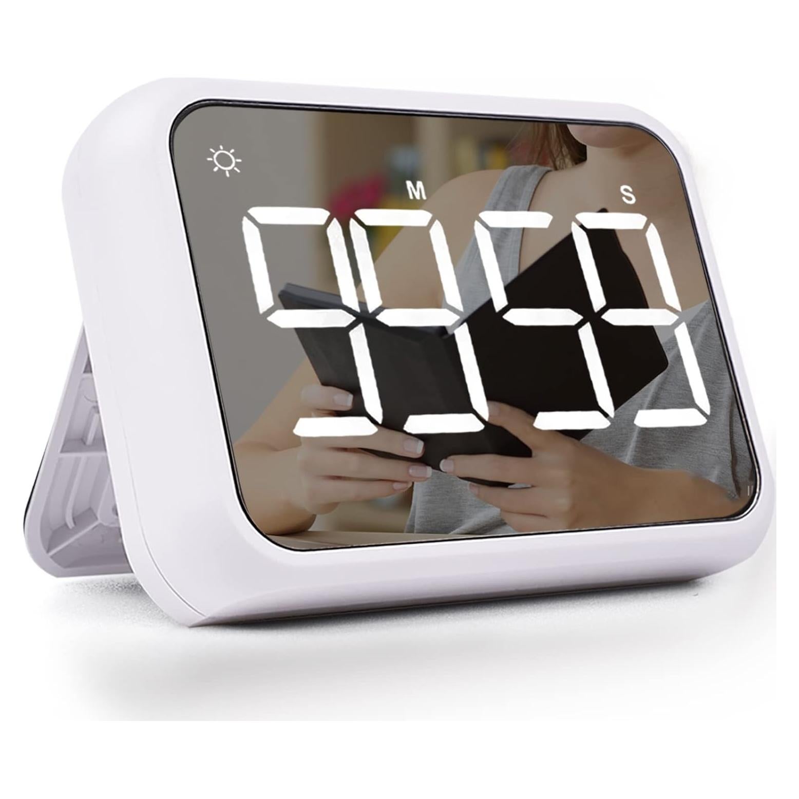 Temporizador Digital BOSAI 4" Blanco con Pantalla LED