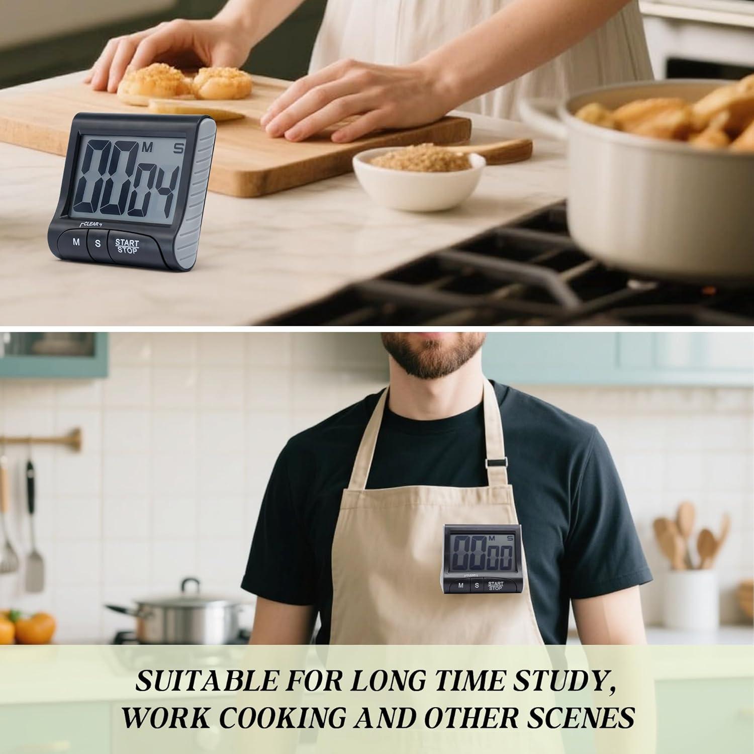 Temporizador de Cocina Digital BXF SPORTS 3" Pantalla Grande