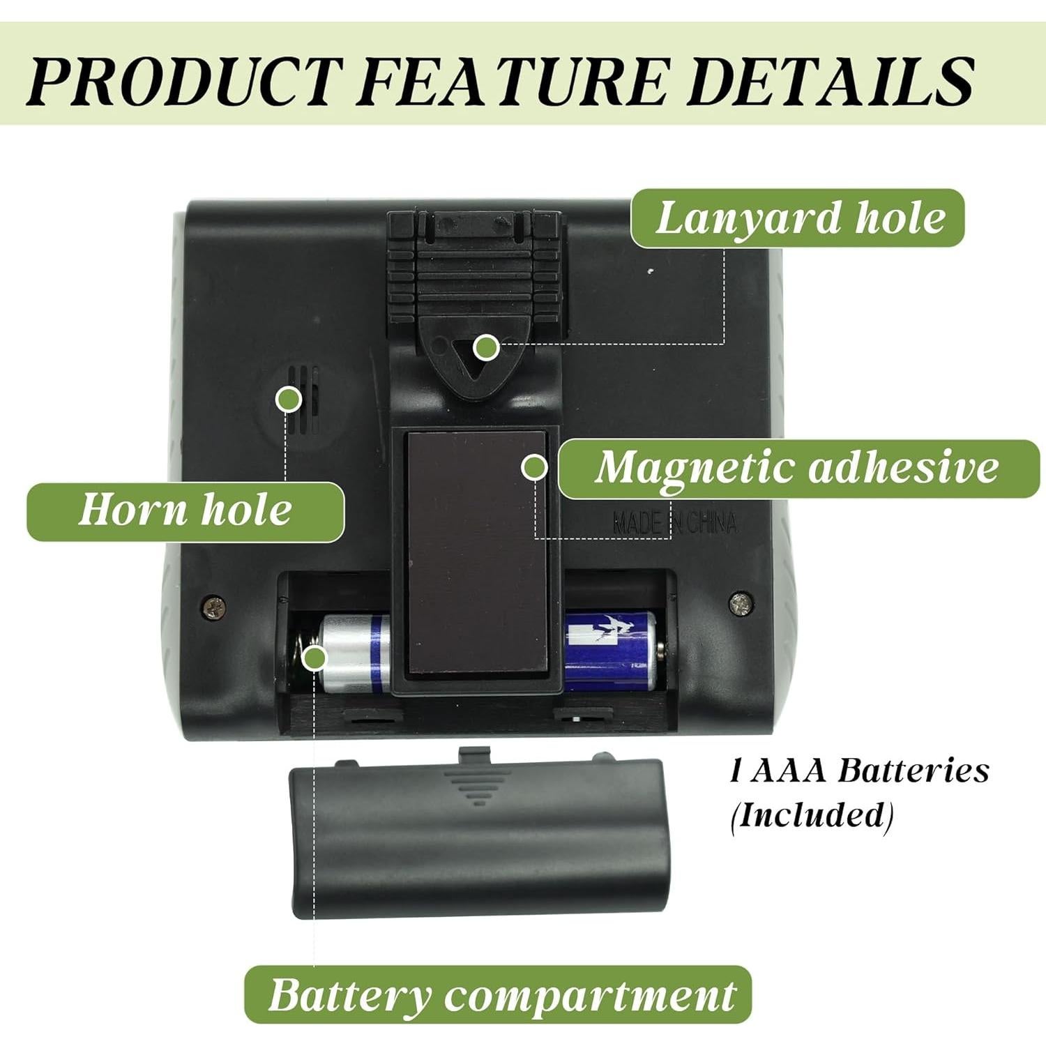 Temporizador de Cocina Digital BXF SPORTS 3" Pantalla Grande